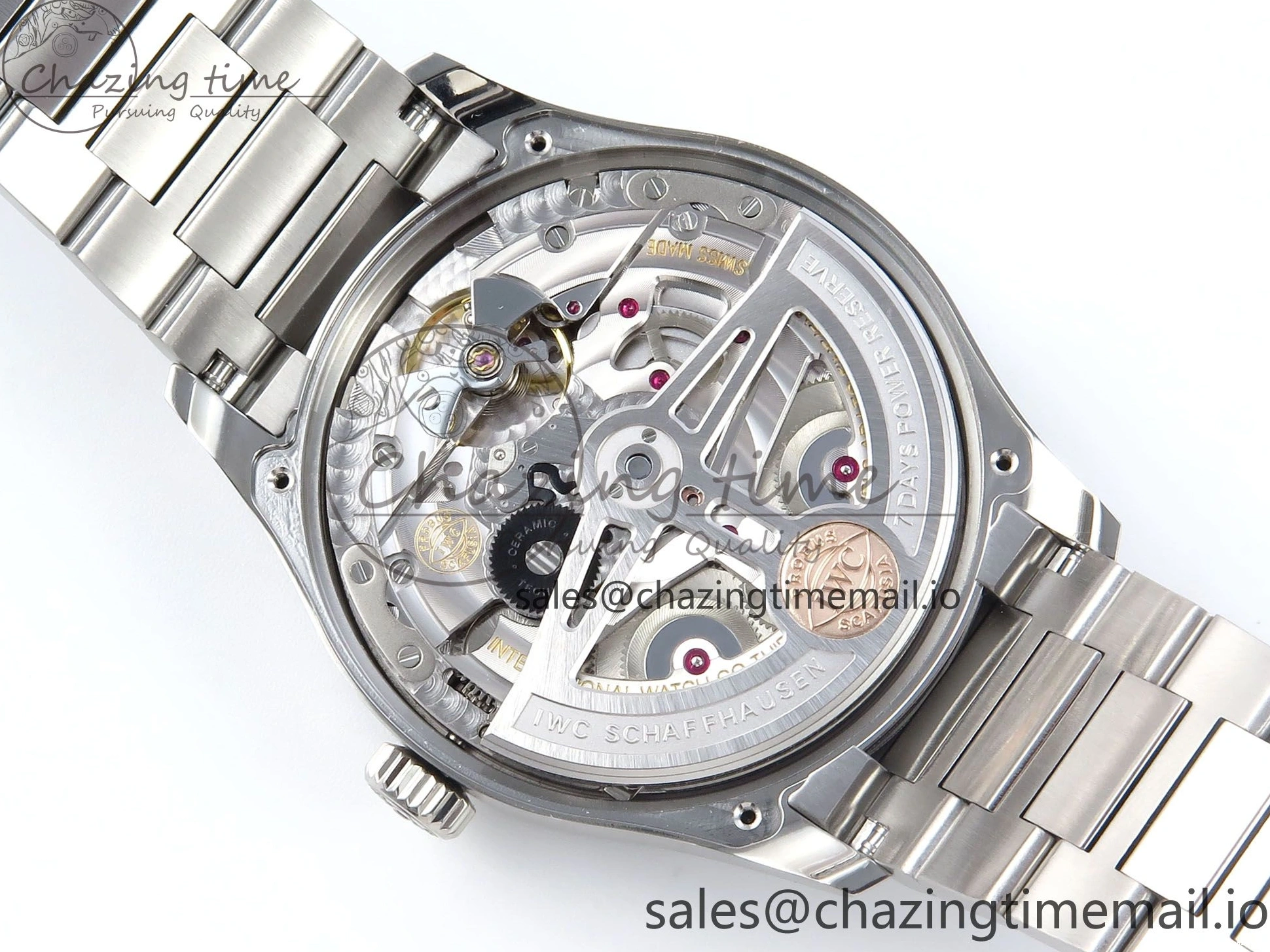 MIROTIME 0202 FashionForward Portugieser Auto IWC0562D APSF 1:1 Best Edition Light Blue Dial on SS Bracelet A 6994